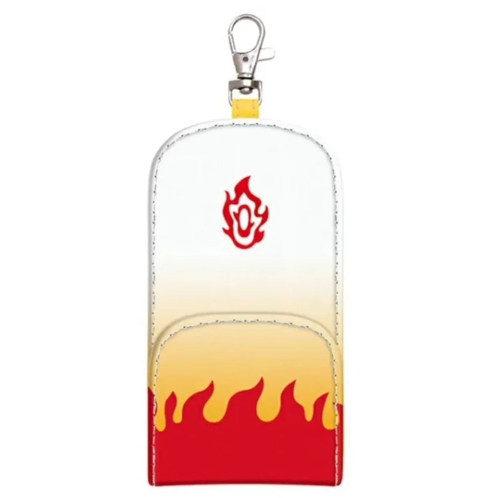 Demon Slayer Kyojuro Rengoku Key Case Cover with Keychain Snap and Hook Reel